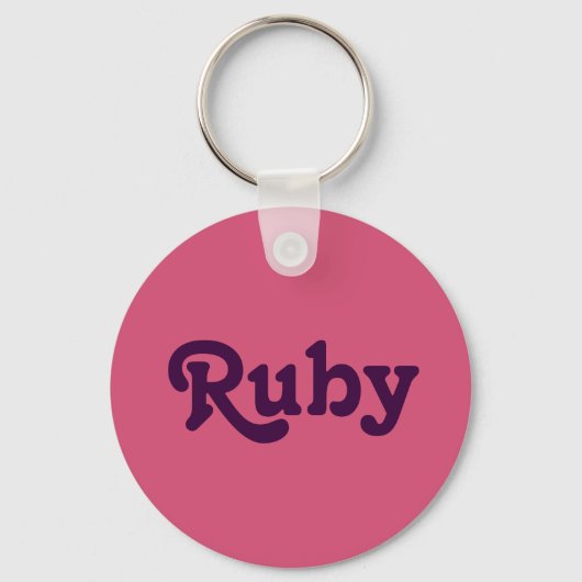 Schlüsselkette Ruby Schlüsselanhänger (Vorderseite)