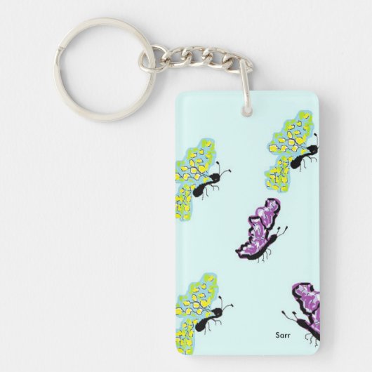 Schlüsselkette /Schmetterlinge Schlüsselanhänger (Vorderseite)