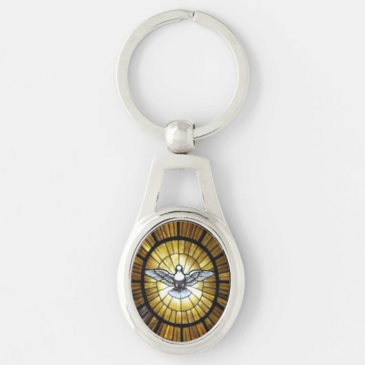 Schlüsselkette--Taube Schlüsselanhänger (Vorderseite)