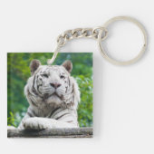 Schlüsselkette "White Tiger" Schlüsselanhänger (Rückseite)