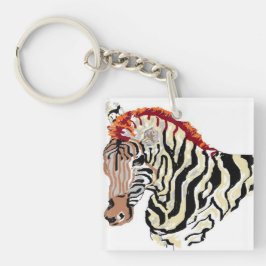 Schlüsselkette/Zebra Schlüsselanhänger