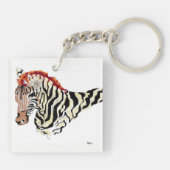 Schlüsselkette/Zebra Schlüsselanhänger (Rückseite)