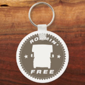 Schlüsselkette zu "Roamin' Free" Klasse C RV Travl Schlüsselanhänger (Vorderseite)