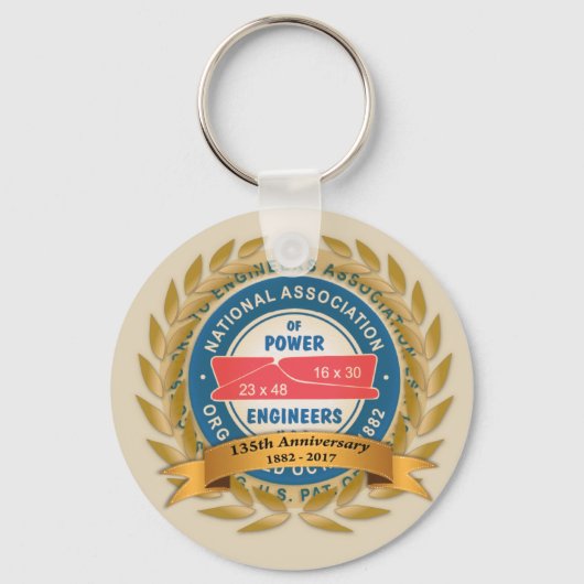 Schlüsselkette zum 135. Jahrestag Schlüsselanhänger (Vorderseite)