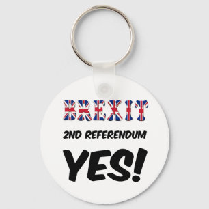 Schlüsselketten Brexit 2. Referendum Ja Schlüsselanhänger