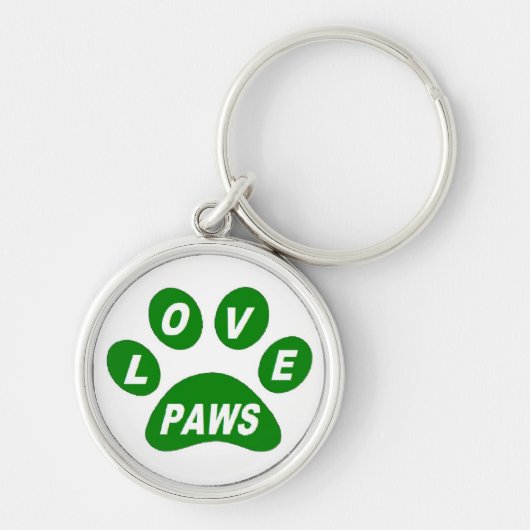 Schlüsselketten-Lieben auf Paws Green Schlüsselanhänger (Vorne)