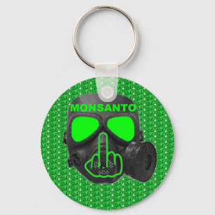 Schlüsselketten-Monsanto-Gasmaske Gedreht Schlüsselanhänger