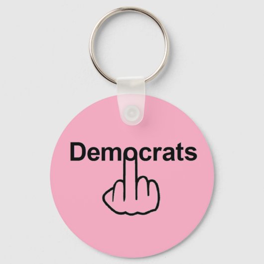 Schlüsselkettendemokraten Drehte Schlüsselanhänger (Vorderseite)