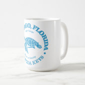 SchlüsselLargo (Meeresschildkröte) Kaffeetasse (VorderseiteRechts)