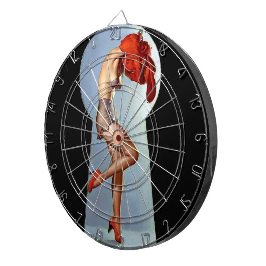 Schlüsselloch-Button oben Dartscheibe (Vorderseite rechts)