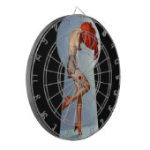 Schlüsselloch-Button oben Dartscheibe (Vorderseite Links)