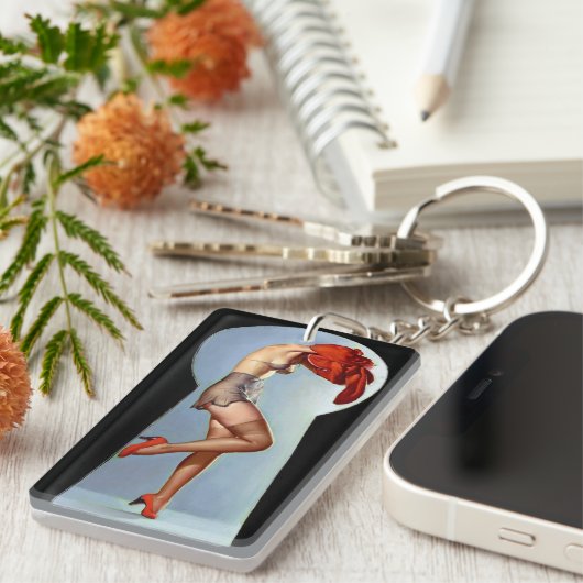 Schlüsselloch-Button oben Schlüsselanhänger (Vorderseite rechts)