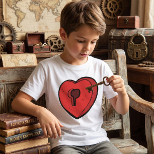 Schlüsselloch-Herz T-Shirt