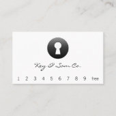 Schlüsselloch-Knopf Treuekarte (Vorderseite)