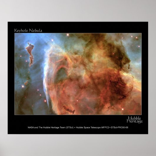 Schlüsselloch Nebula Hubble Telescope Foto Poster (Vorne)