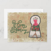 Schlüsselloch Postkarte (Vorne/Hinten)