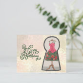 Schlüsselloch Postkarte (Stehend Vorderseite)