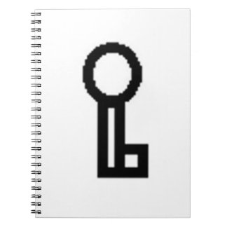 Schlüssellogo-Notizbuch Notizblock