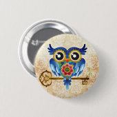 Schlüssellohreule Button (Vorne & Hinten)