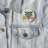 Schlüssellohreule Button (Beispiel)