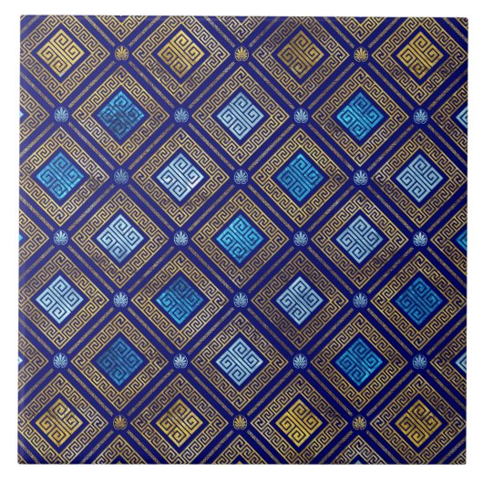 Schlüsselmuster für griechische Meander Fliese (Vorderseite)