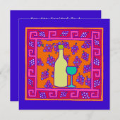 Schlüsselmuster & Party Einladung (Vorne/Hinten)