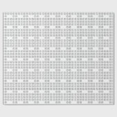Schlüsselnummern des Braille-Computers Geschenkpapier (Flach)