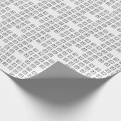 Schlüsselnummern des Braille-Computers Geschenkpapier (Ecke)