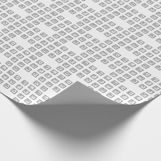 Schlüsselnummern des Braille-Computers Geschenkpapier (Ecke)