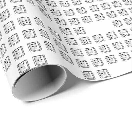 Schlüsselnummern des Braille-Computers Geschenkpapier (Rolleneckpunkt)