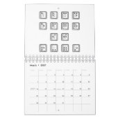 Schlüsselnummern des Braille-Computers Kalender (Mär 2027)