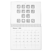 Schlüsselnummern des Braille-Computers Kalender (Feb 2026)