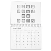 Schlüsselnummern des Braille-Computers Kalender (Jan 2026)