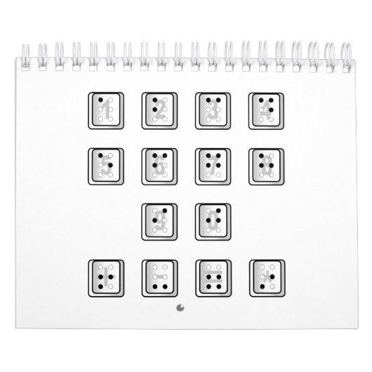 Schlüsselnummern des Braille-Computers Kalender (Titelbild)