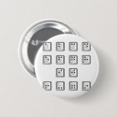 Schlüsselnummern für Braille-Computer Button (Vorne & Hinten)