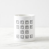 Schlüsselnummern für Braille-Computer Kaffeetasse (Mittel)
