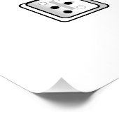 Schlüsselnummern für Braille-Computer Poster (Ecke)