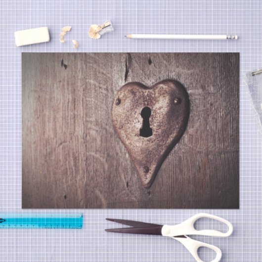 Schlüsselpapier für rustikale Türentrippung Seidenpapier (Handwerk)