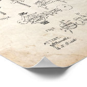 Schlüsselpatent für den elektrischen Telegrafen - Poster (Ecke)