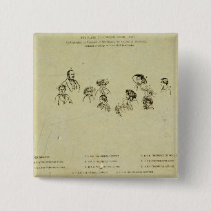 Schlüsselplatte zum Porträt der Königsfamilie bei Button