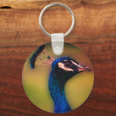 Schlüsselring für den Pfauenkopf-Foto Schlüsselanhänger (Vorderseite)