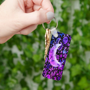 Schlüsselring für kosmische Mondlicht - Astronomie Schlüsselanhänger