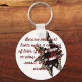 Schlüsselring für Tierherz Schlüsselanhänger (Vorderseite)