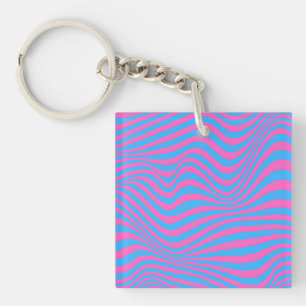 Schlüsselring für Wavy optische Illusion