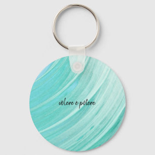 Schlüsselring mit italienischem Sprichwort Schlüsselanhänger