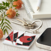 Schlüsselring mit rotem Auge (Vorderseite rechts)