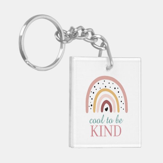 Schlüsselring: Regenbogen, Cool, gut zu sein Schlüsselanhänger (Vorderseite links)