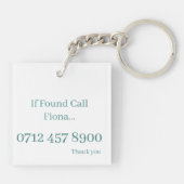 Schlüsselring: Regenbogen, Cool, gut zu sein Schlüsselanhänger (Rückseite)