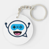 Schlüsselring-transparentes Logo Herr-Chillout Schlüsselanhänger (Rückseite)