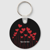 Schlüsselring Valentine/Liebe - Text anpassen Schlüsselanhänger (Vorderseite)
